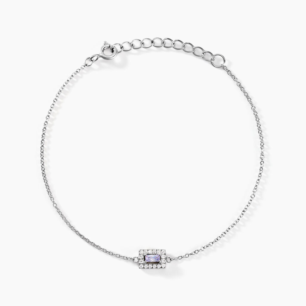 Bracelet Laurine Argent Blanc Oxyde De Zirconium - Bracelets Femme | Histoire d’Or