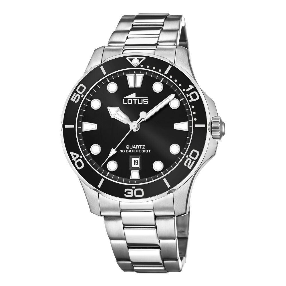 Montre lotus noir hotsell homme