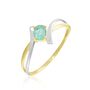 Bague Or Bicolore Rosmunda Emeraude