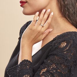 Bague Croisee Or Jaune Diamant - Bagues avec pierre Femme | Histoire d’Or