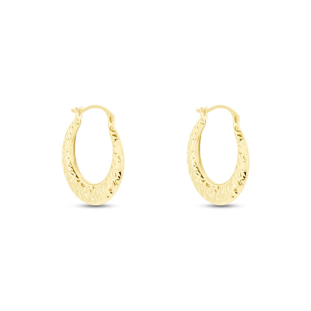 Créoles Annis Or Jaune - Boucles d'oreilles créoles Femme | Histoire d’Or