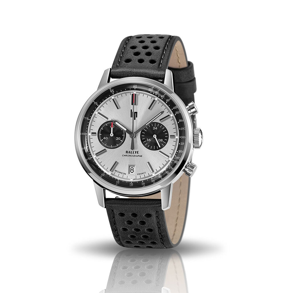 Montre Lip Rallye Meca-Quartz Argent&eacute; - Montres Homme | Histoire d&rsquo;Or