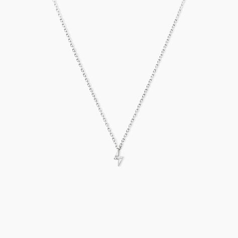Collier Meyline Argent Blanc Oxyde De Zirconium - Colliers fantaisie Femme | Histoire d’Or