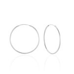 Cr&eacute;oles Argent Blanc Olympia - Boucles d'oreilles cr&eacute;oles Femme | Histoire d&rsquo;Or