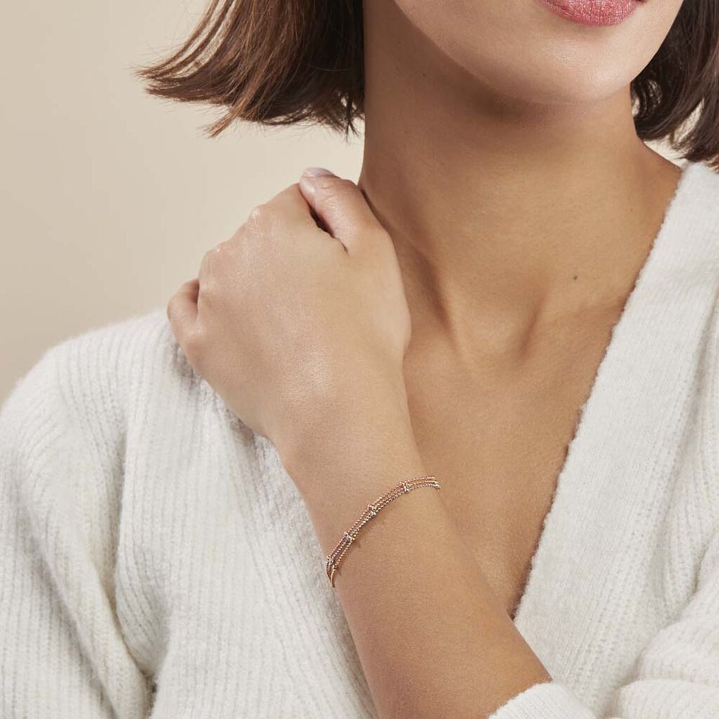 Bracelet Daralea Argent Tricolore - Bracelets Femme | Histoire d’Or