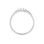 Bague Sabine Or Blanc Diamant - Bagues solitaires Femme | Histoire d&rsquo;Or