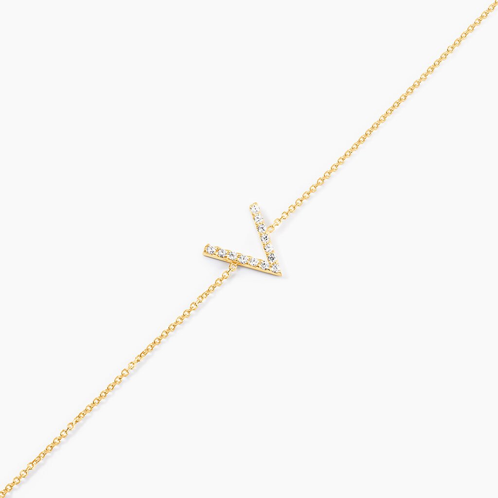 Bracelet Celene Or Jaune Oxyde De Zirconium - Bracelets Femme | Histoire d&rsquo;Or