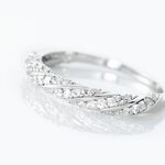 Bague Argent Blanc Clayton Oxydes De Zirconium - Bagues avec pierre Femme | Histoire d&rsquo;Or