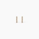 Boucles D'Oreilles Puces Carmelia Plaqu&eacute; Or Jaune Oxyde De Zirconium - Boucles d'oreilles fantaisie Femme | Histoire d&rsquo;Or