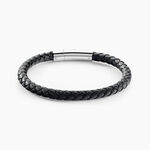 Bracelet Angelo Acier Blanc - Bracelets Cuir Homme | Histoire d&rsquo;Or