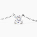 Collier Collection Aphrodite Or Blanc Diamant Synthetique - Colliers Femme | Histoire d&rsquo;Or