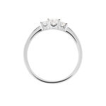 Bague Sabine Or Blanc Diamant - Bagues solitaires Femme | Histoire d&rsquo;Or