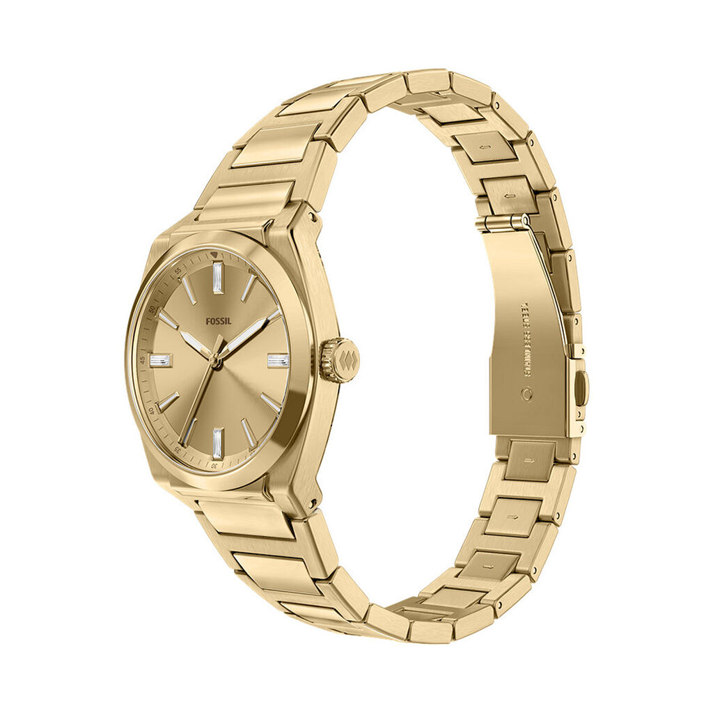 Montre Fossil Everett Femme Dor&eacute; - Montres Femme | Histoire d&rsquo;Or
