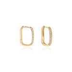 Cr&eacute;oles Domingo Plaqu&eacute; Or Jaune Oxyde De Zirconium - Boucles d'oreilles cr&eacute;oles Femme | Histoire d&rsquo;Or