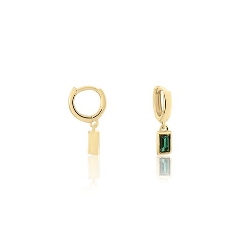 Créoles Plaqué Or Linnert Oxydes De Zirconium - Boucles d'oreilles créoles Femme | Histoire d’Or