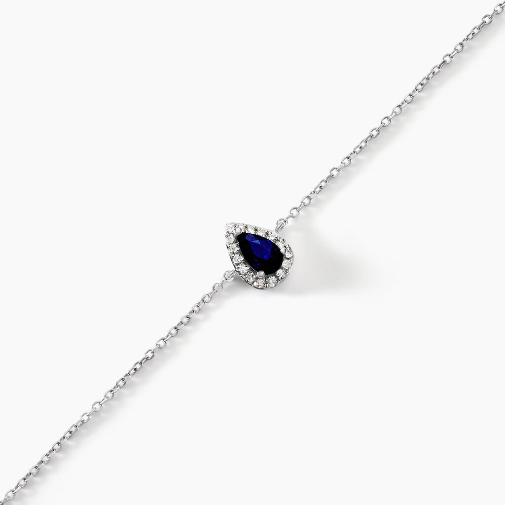 Bracelet Juliettina Or Blanc Saphir Et Diamant - Bracelets Femme | Histoire d’Or