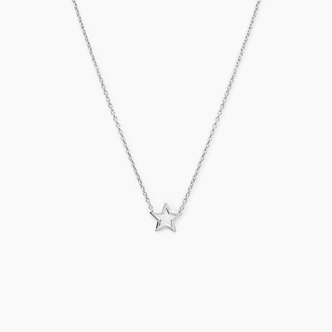 Collier Bess Argent Blanc - Colliers fantaisie Femme | Histoire d&rsquo;Or