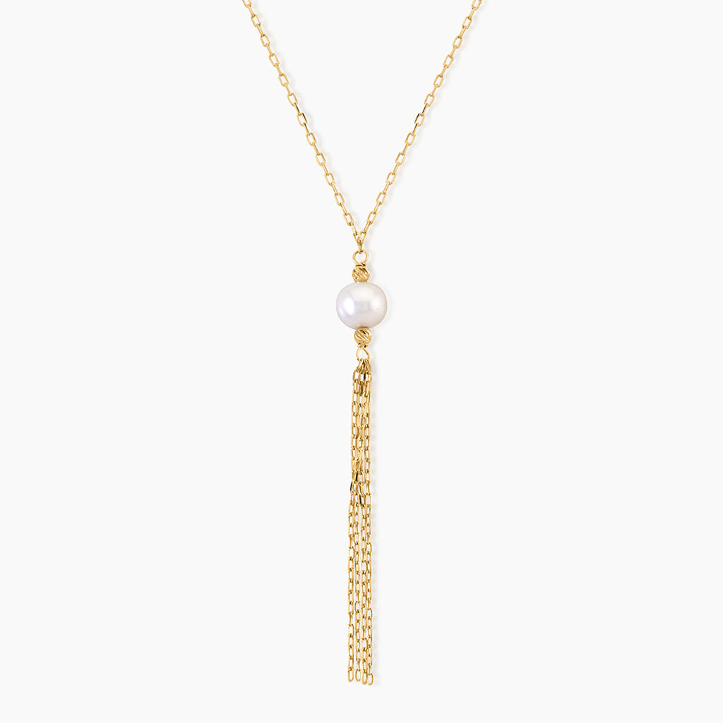 Collier Narca Argent Dor&eacute; A L'Or 750/1000 Perle De Culture - Colliers Femme | Histoire d&rsquo;Or
