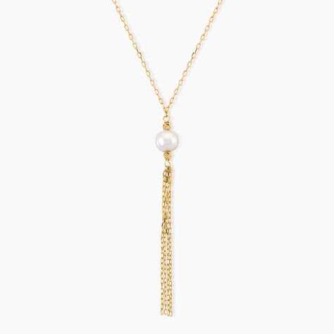 Collier Narca Argent Dor&eacute; A L'Or 750/1000 Perle De Culture - Colliers Femme | Histoire d&rsquo;Or