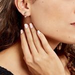 Cr&eacute;oles More Plaqu&eacute; Or Jaune Pierre Artificielle - Boucles d'oreilles cr&eacute;oles Femme | Histoire d&rsquo;Or