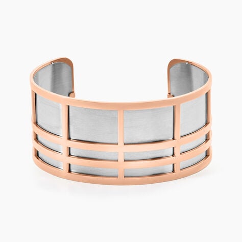 Bracelet Jonc Andria Acier Rose - Bracelets joncs Femme | Histoire d&rsquo;Or