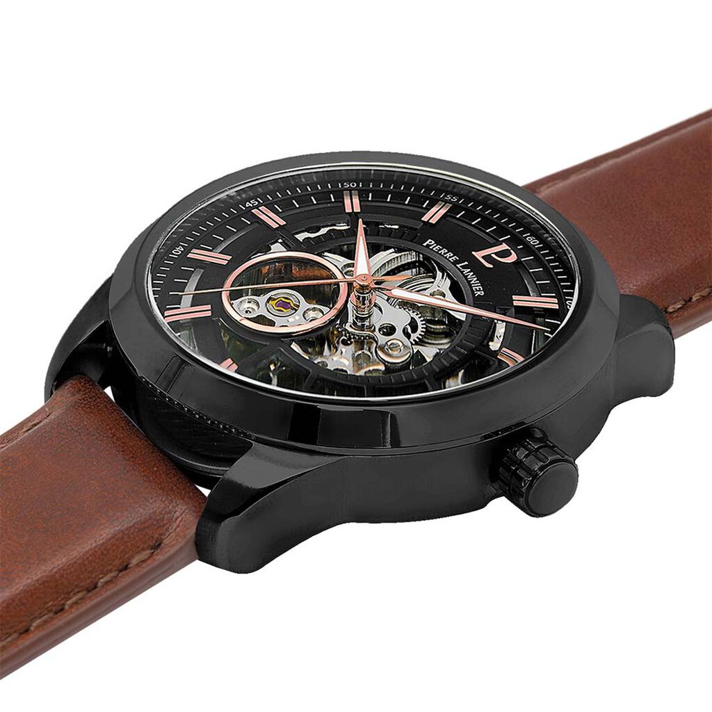 Montre Pierre Lannier Automatique 44 Noir - Montres Homme | Histoire d’Or