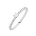 Bague Solitaire Hemera Or Blanc Diamant - Bagues solitaires Femme | Histoire d’Or
