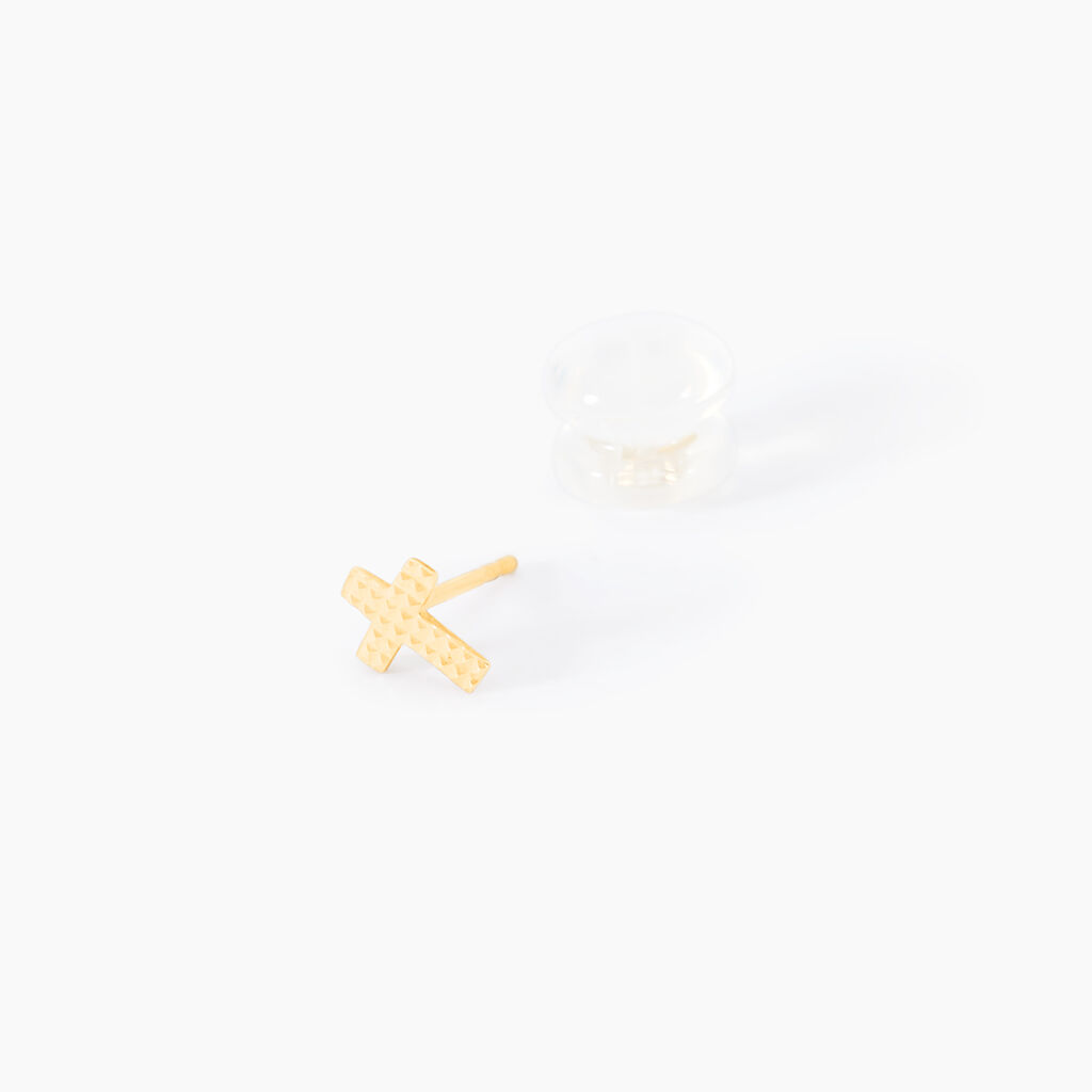 Boucles D'oreilles Puces Kristjan Or Jaune - Collection Eté Famille | Histoire d’Or
