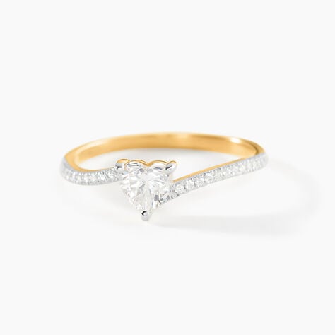 Bague Solitaire Or Jaune Sabeen Oxyde De Zirconium - Bagues solitaires Femme | Histoire d&rsquo;Or