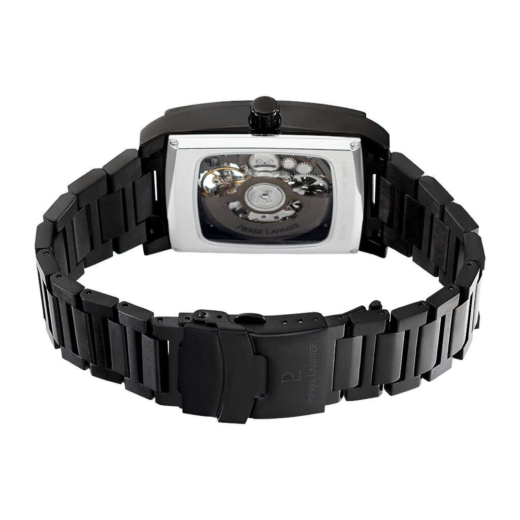 Montre Pierre Lannier Hector Noir - Montres Homme | Histoire d&rsquo;Or