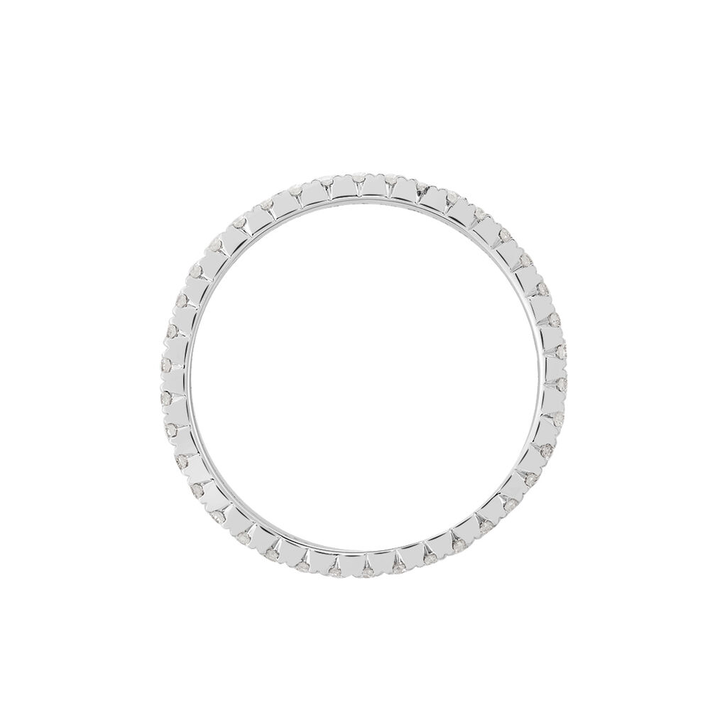 Alliance Pristina Tour Complet Or Blanc Diamant -  Femme | Histoire d’Or