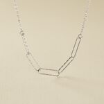 Collier Chiarina Argent Blanc - Colliers fantaisie Femme | Histoire d&rsquo;Or