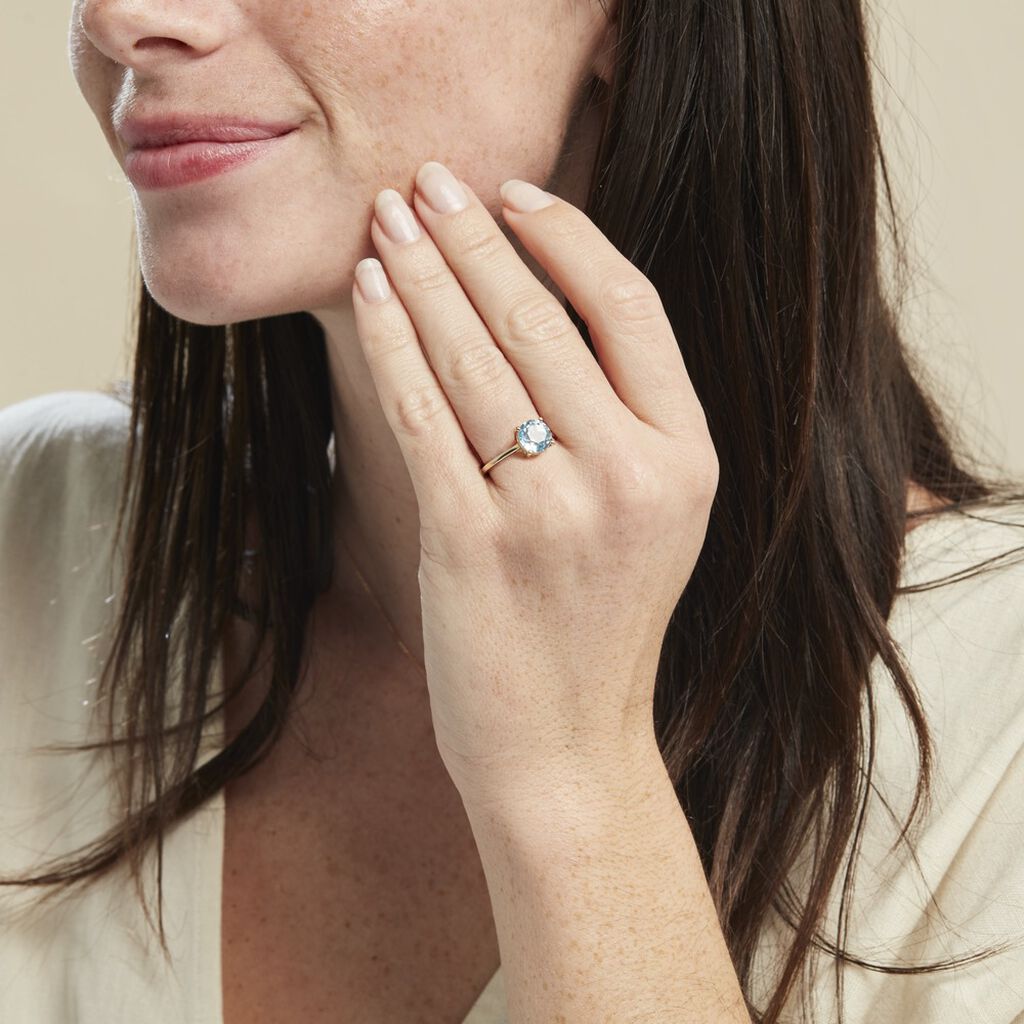 Bague Or Jaune Wilfreda Topaze - Bagues solitaires Femme | Histoire d’Or