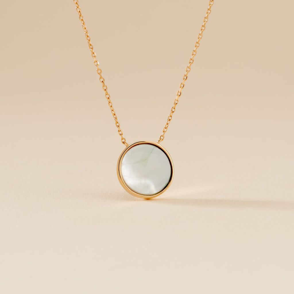 Collier Alta Plaqué Or Jaune Nacre - Colliers Femme | Histoire d’Or