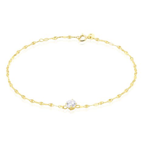 Bracelet Or Jaune Luminae Oxyde De Zirconium - Bracelets Femme | Histoire d’Or