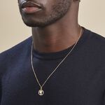 Pendentif Mary Vierge Rond Diamante Or Jaune Oxyde De Zirconium - Pendentifs Bapt&ecirc;me Famille | Histoire d&rsquo;Or