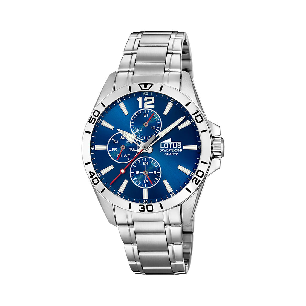 Montre Lotus Multifonction 42 Bleu - Montres Homme | Histoire d&rsquo;Or