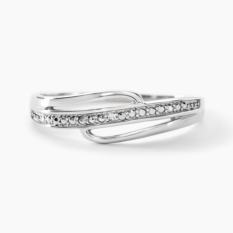 Bague Solena Or Blanc Diamant - Bagues avec pierre Femme | Histoire d’Or