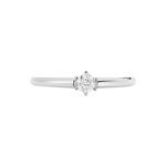Bague Solitaire Ihsane Or Blanc Diamant - Bagues solitaires Femme | Histoire d&rsquo;Or