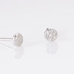 Boucles D'oreilles Puces Teani Or Blanc Diamant - Clous d'oreilles Femme | Histoire d&rsquo;Or