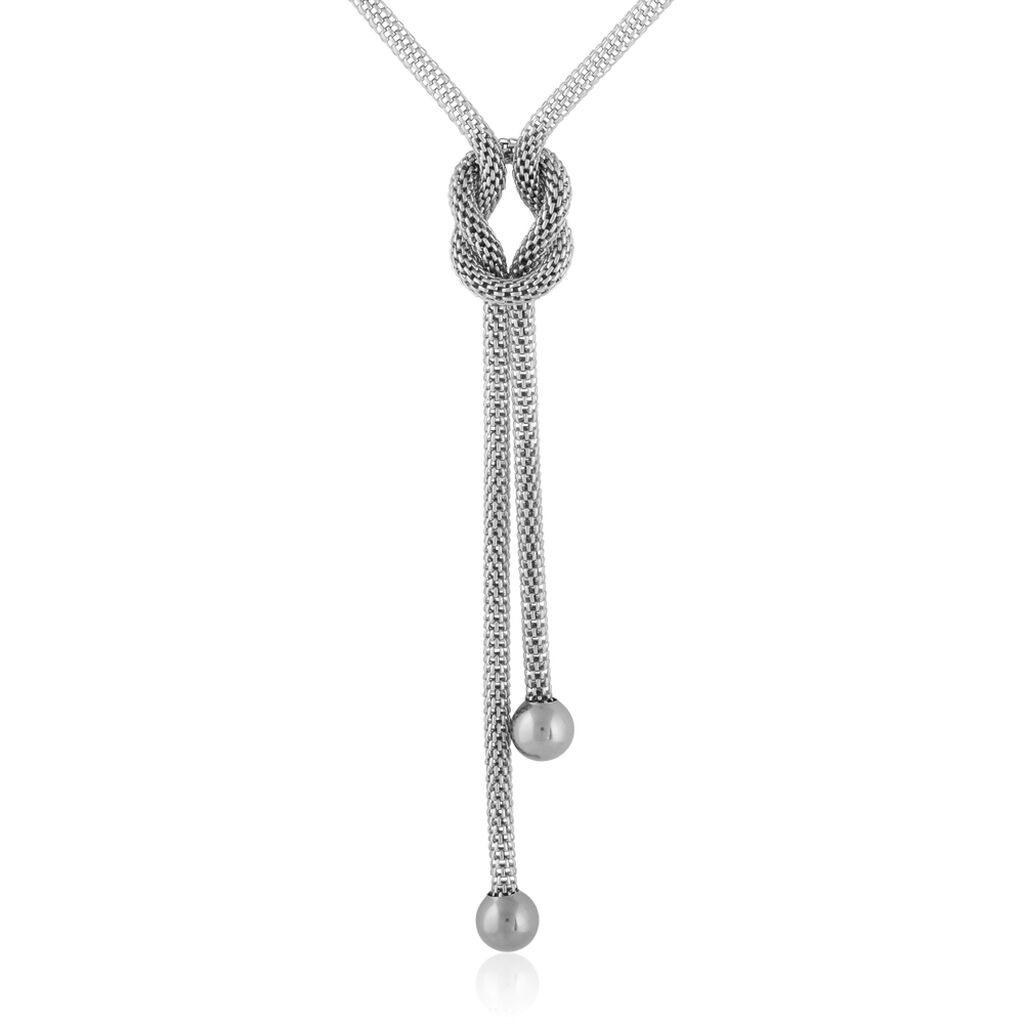 Collier Mahaca Acier Blanc - Colliers fantaisie Femme | Histoire d&rsquo;Or