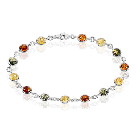 Bracelet Argent Blanc Rosalie Ambres - Bracelets Femme | Histoire d’Or