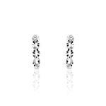 Cr&eacute;oles Kezya Argent Blanc - Boucles d'oreilles cr&eacute;oles Femme | Histoire d&rsquo;Or