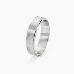 Alliance Sudem Ruban Plat Argent Blanc - Alliances Famille | Histoire d&rsquo;Or