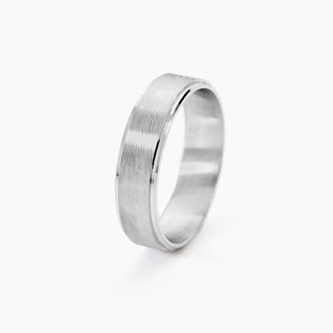 Alliance Sudem Ruban Plat Argent Blanc - Alliances Famille | Histoire d&rsquo;Or