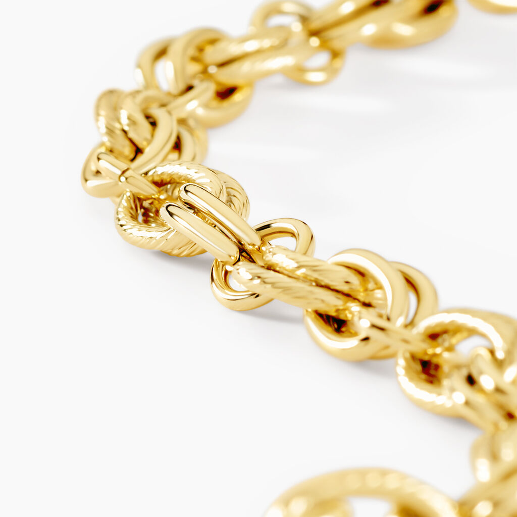 Bracelet Murano Acier Jaune - Bracelets chaîne Femme | Histoire d’Or