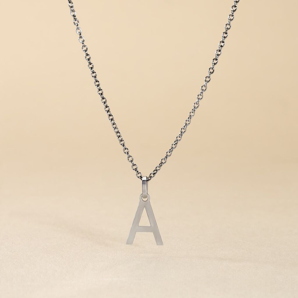 Pendentif Ionia Lettre Or Blanc - Pendentifs Famille | Histoire d&rsquo;Or