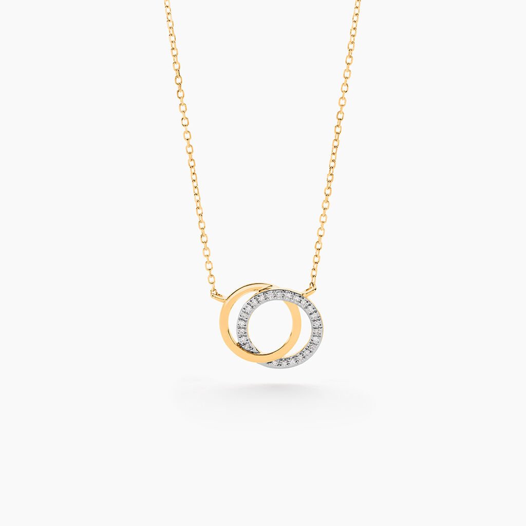 Collier Or Jaune Tresha Diamants - Colliers Femme | Histoire d&rsquo;Or