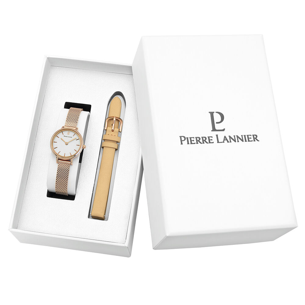 Montres Pierre Lannier 353D928 Acier Cliquet Rose Ronde - HIMFRQW3860 •  Histoire d'Or