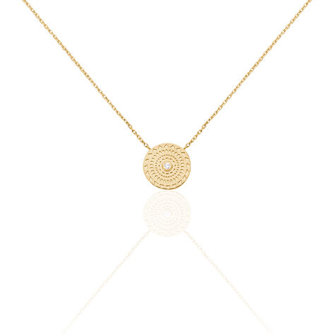 Collier Carmina Plaqué Or Jaune Oxyde De Zirconium - Colliers fantaisie Femme | Histoire d’Or